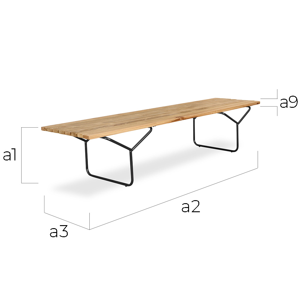 Banco de Madeira Estilo Nórdico (180cm) - Yean image 10