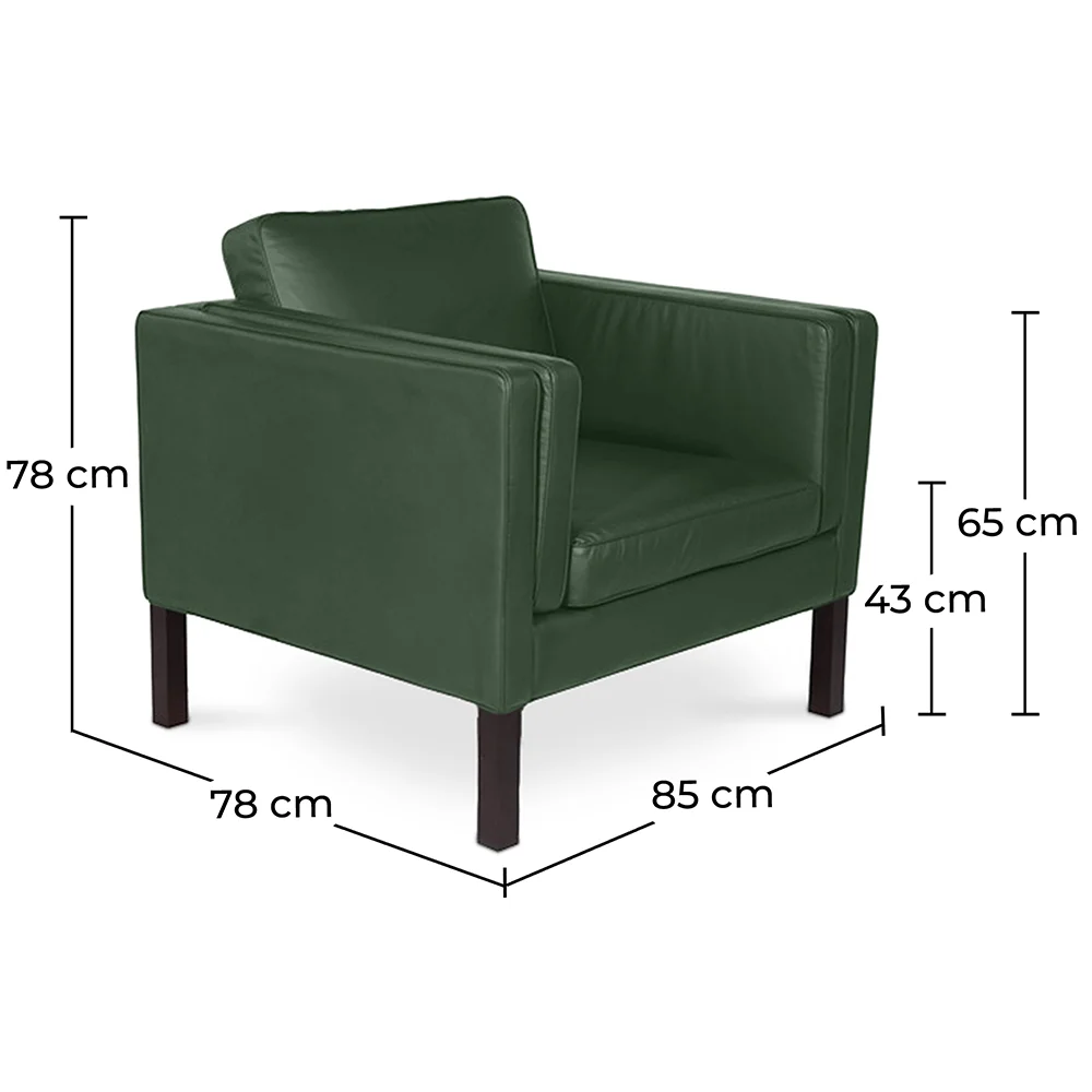 Cadeira com braço - Estofada em couro sintético - Betzalel image 10