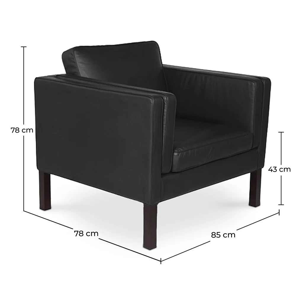 Cadeira com braço - Estofada em couro - Betzalel image 10