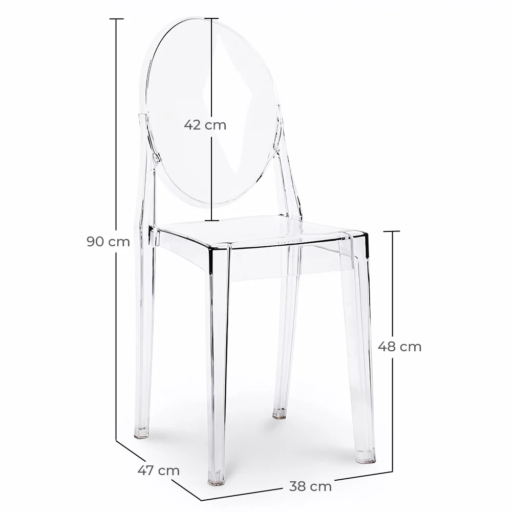 Cadeira de jantar transparente - Victoria Queen image 10