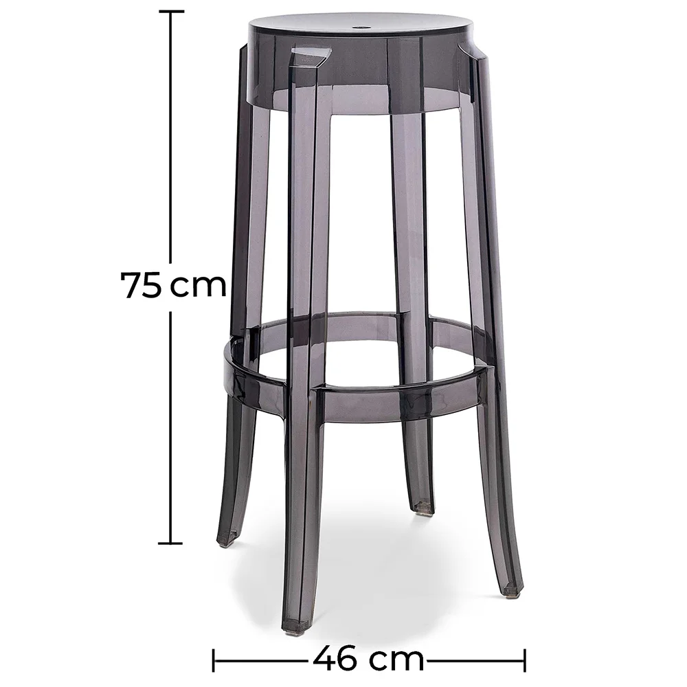 Banqueta Design Transparente - 75cm - Victoria Queen image 10