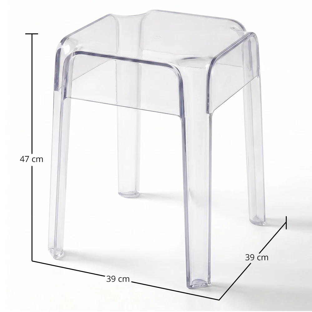 Banco Baixo Transparente - 47cm - Victoria Queen image 10