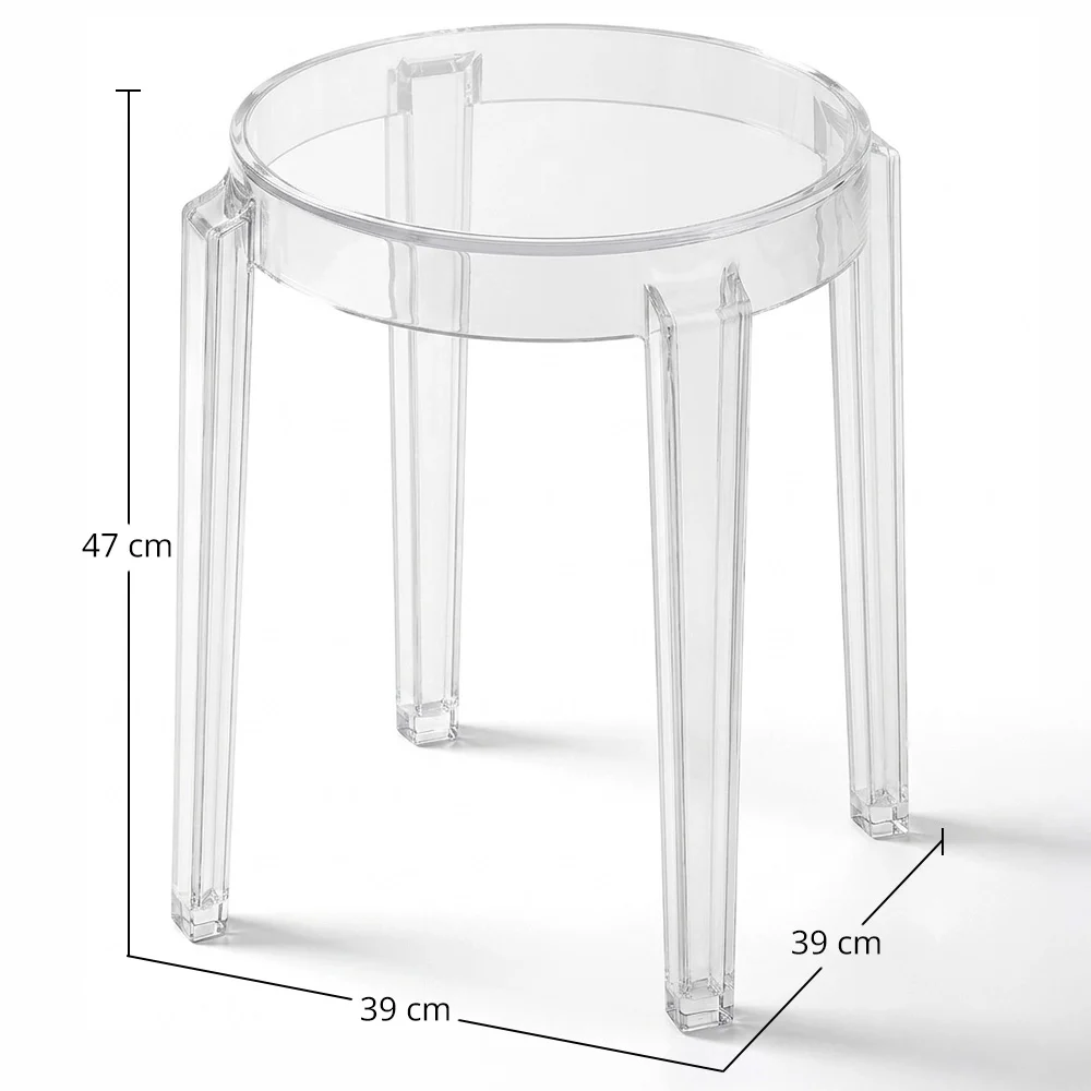 Banco Baixo Transparente - 47cm - Arthur image 10