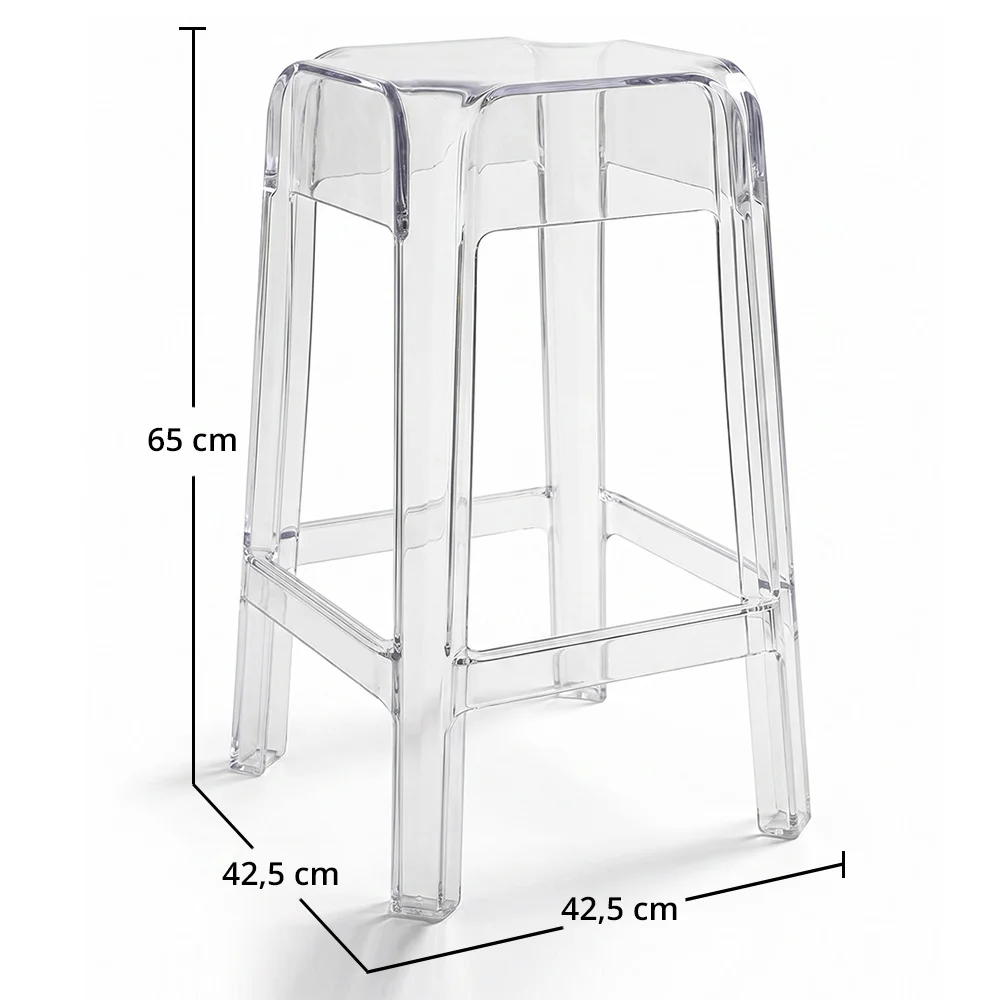 Banco com design transparente - 65cm - Victoria Queen image 10