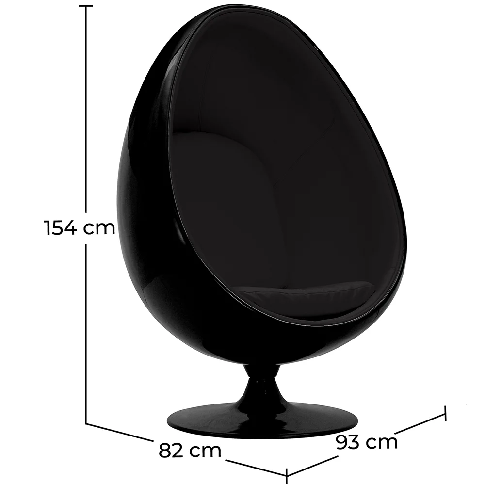 Poltrona de Design Ovo - Estofada em Poliuretano - Eny image 10