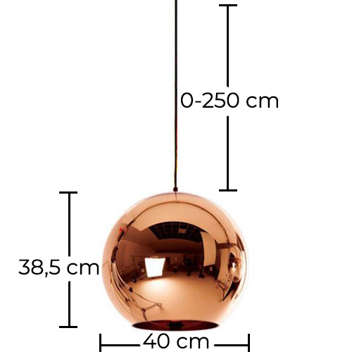 Luminária de teto - Pendente de Desenho de bola - 40 cm - Range image 10