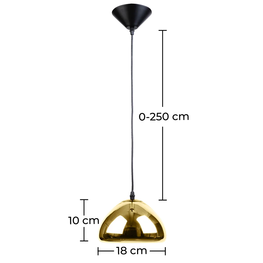 Luminária de Teto de Desenho - Luminária Pendente em Metal Cromado - 18 cm - Nullify image 10