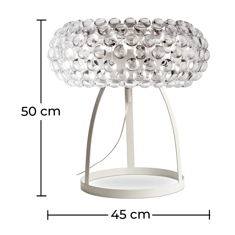  Luminária de Mesa - Luminária de Sala com Botões de Cristal - Grande - Savoni image 10