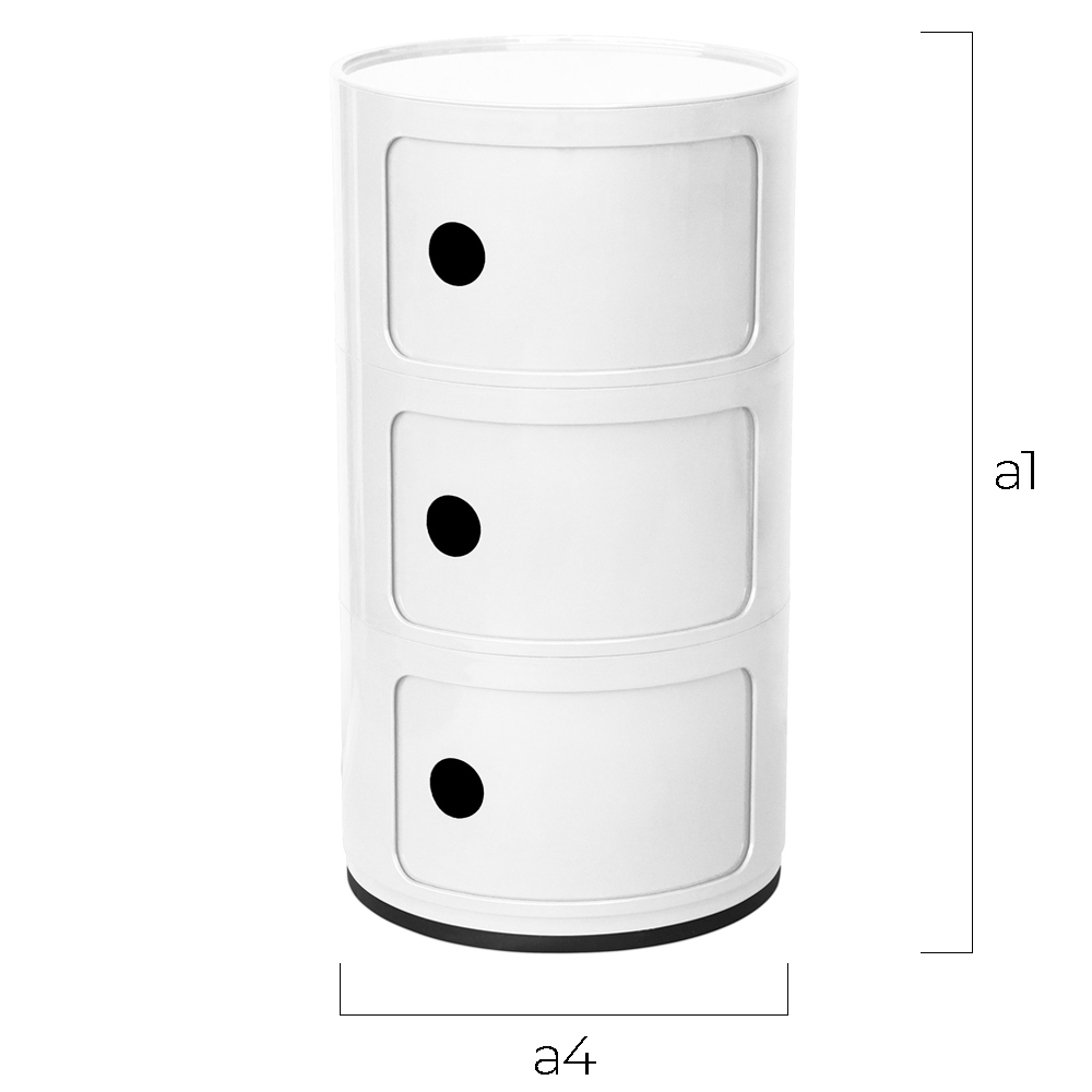 Móvel contenedor de armazenamento - 3 gavetas - Caracas image 10