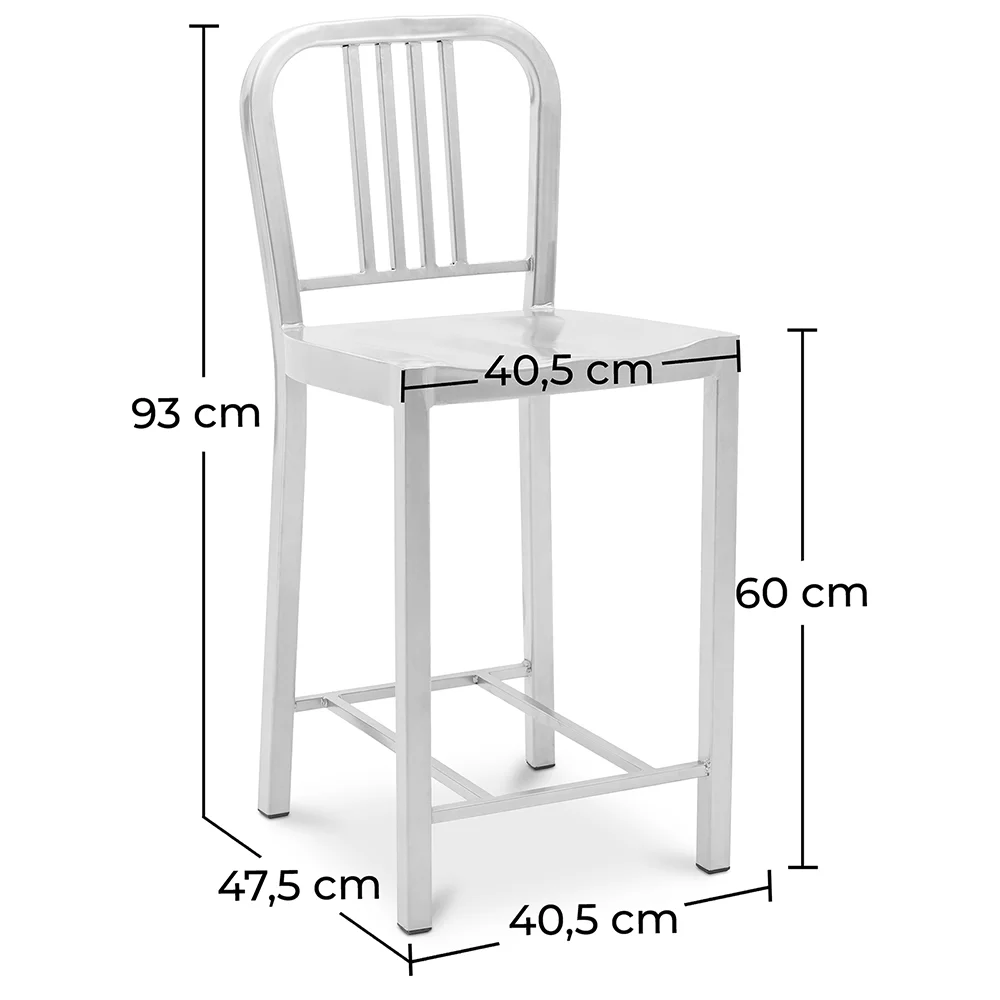 Banco bar com encosto - 60cm - Jadon image 10