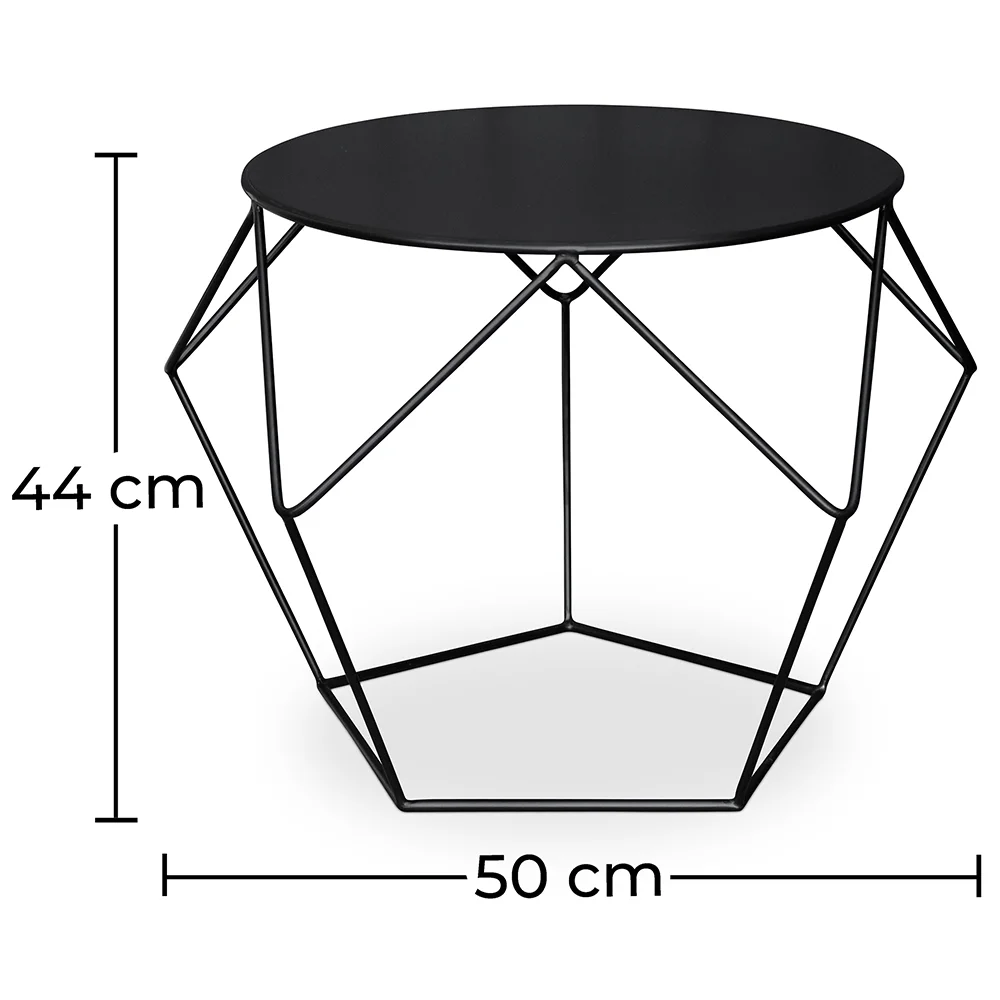 Mesa lateral - Design industrial - Metal - Diamond image 10