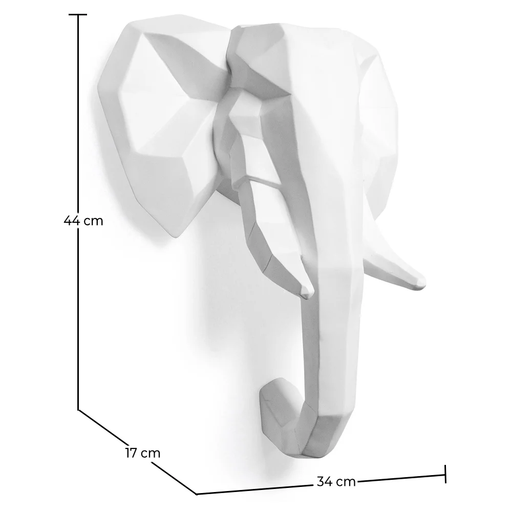 Cabeça de elefante origami Resina image 10