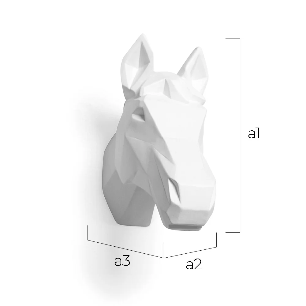 Cabeça de cavalo origami Resina image 10