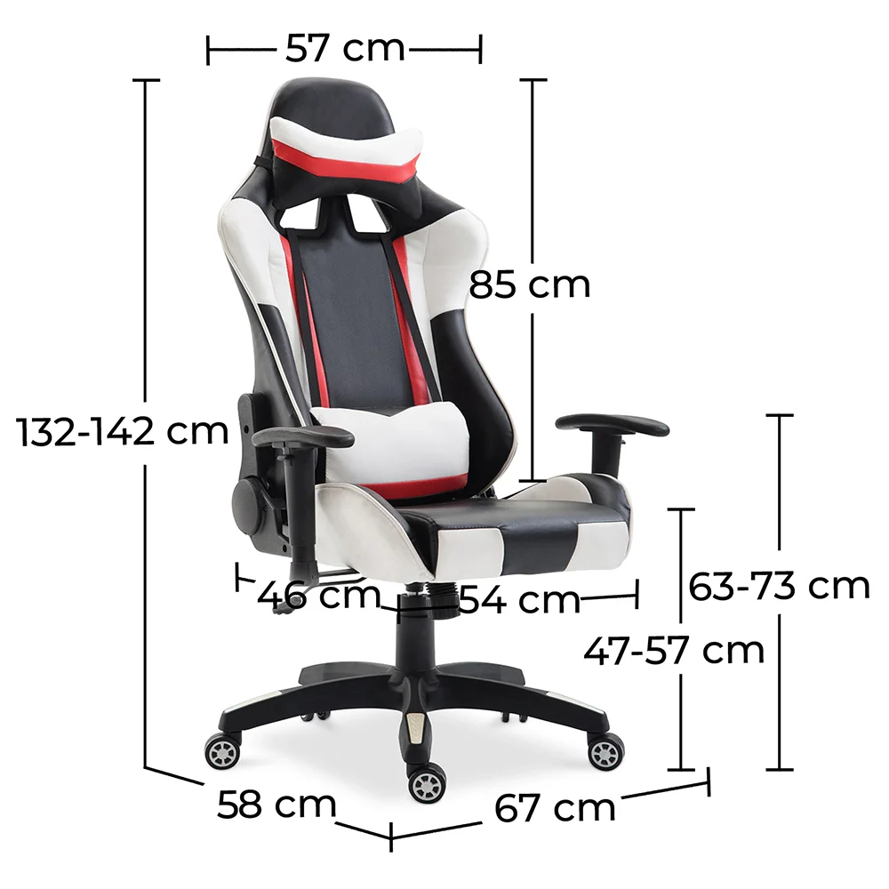 Cadeira de Escritório com Braços - Cadeira de Secretária com Rodízios - Gamer - Guy image 10