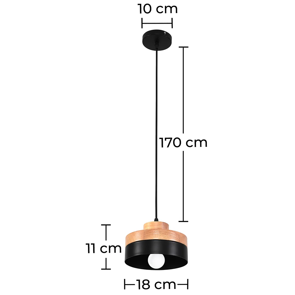Luminária de teto - Luminária pendente de estilo escandinavo - Eigil image 10