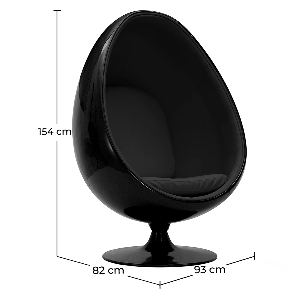 Poltrona de Design Ovo - Estofada em Tecido - Eny image 10