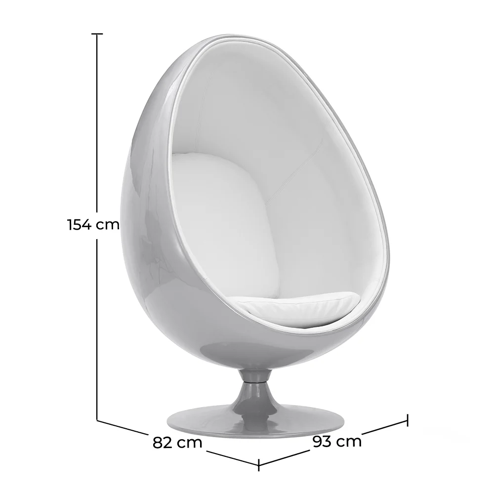 Poltrona de Design Ovo - Estofada em Tecido - Eny image 10