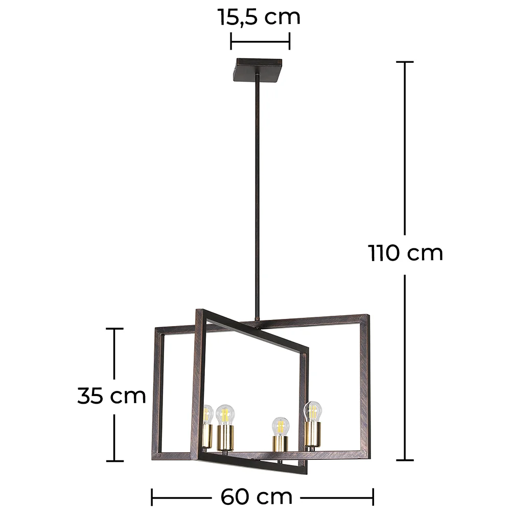 Luminária de Teto Desenho Retrô - Luminária Pendente - Robson image 10