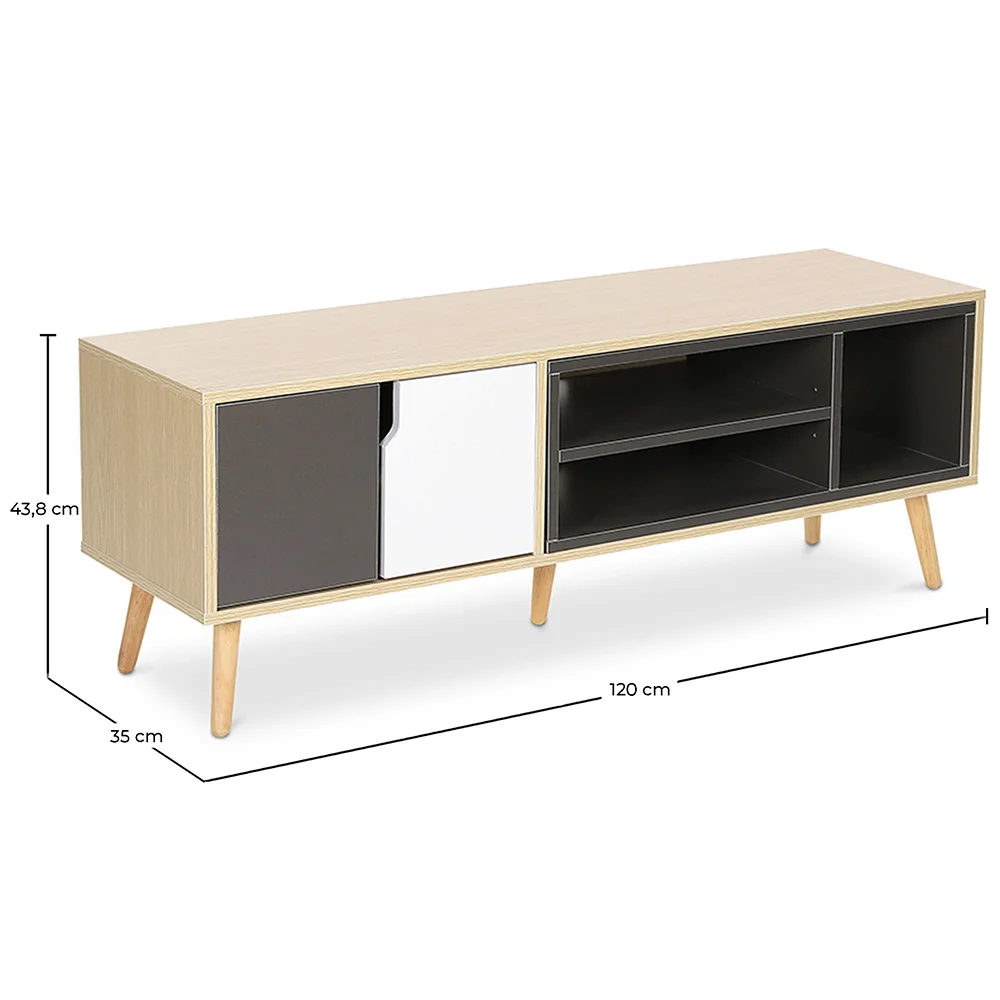 Móvel de TV de Madeira - Design Escandinavo - Bjorn image 10