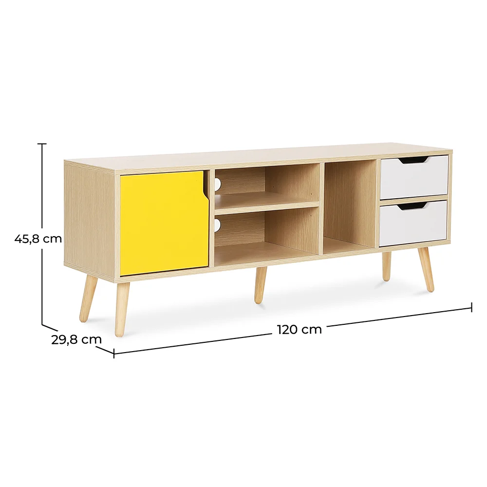 Móvel de TV de Madeira - Design Escandinavo - Aren image 10