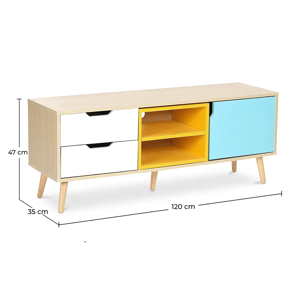 Móvel de TV de Madeira - Design Escandinavo - Axe image 10