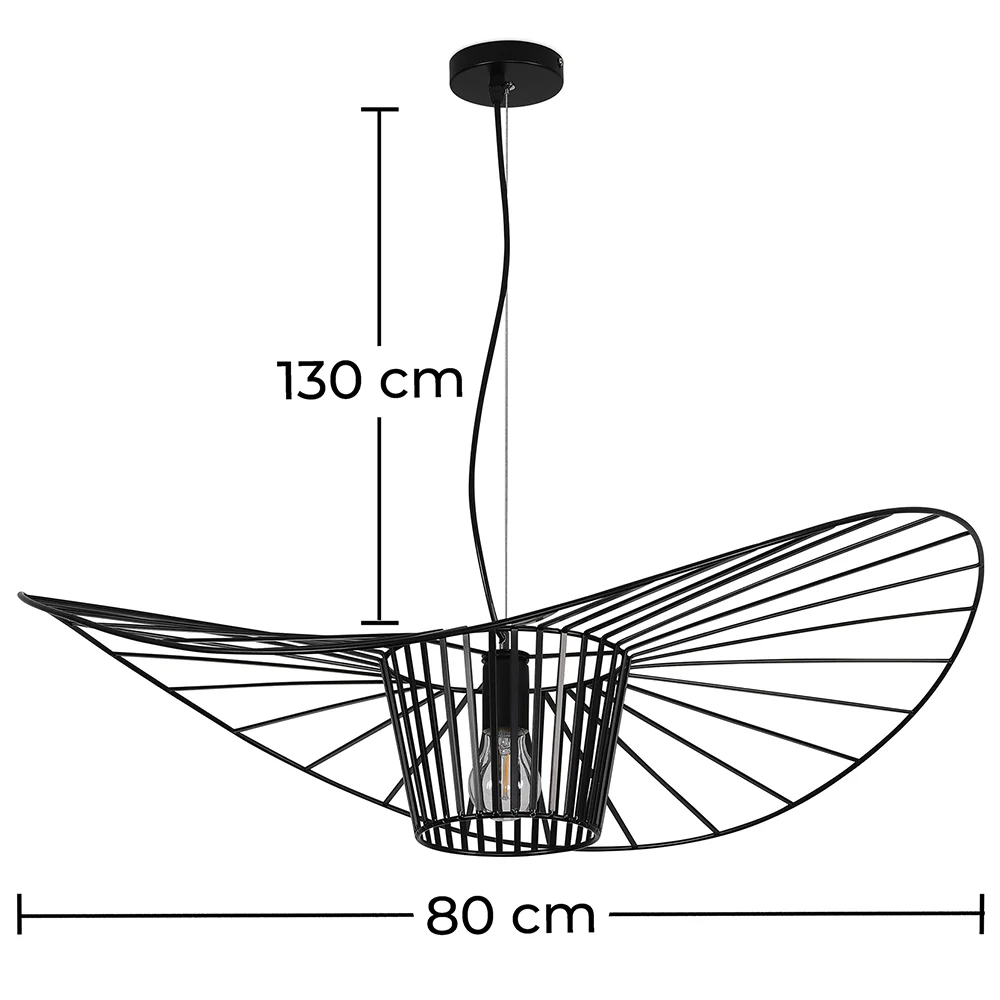  Luminária de Teto - Luminária Pendente Design Pamela - 80cm - Vertical image 10