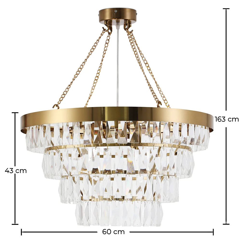  Luminária de teto de cristal - Luminária pendente de lustre - Loraine image 10