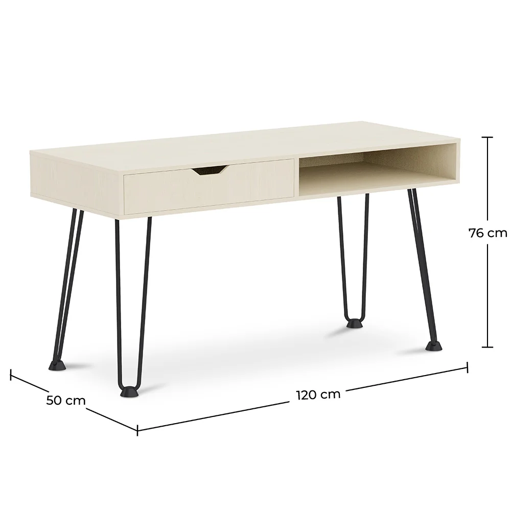 Mesa de Madeira com Gaveta - Design Escandinavo - Andor image 10
