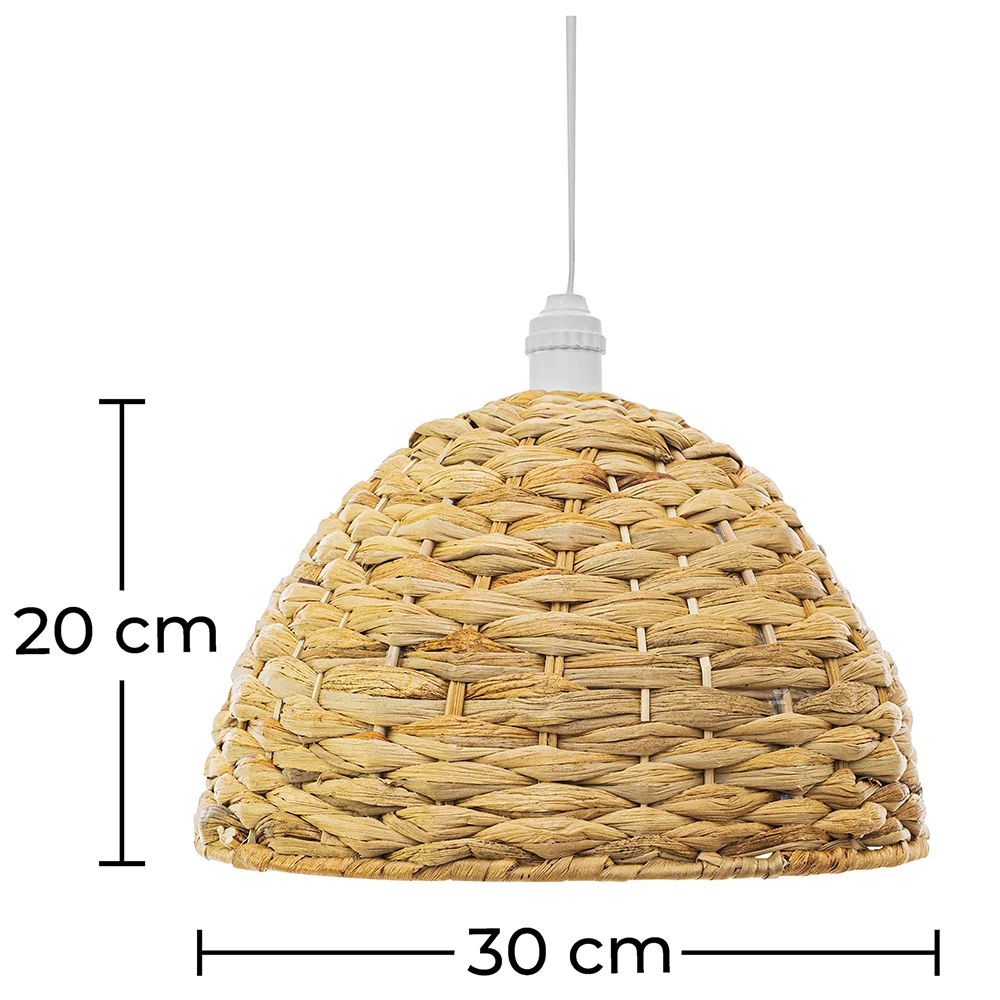 Luminária de teto de corda de mar - Pendente de stile Boho Bali - Ngu image 10
