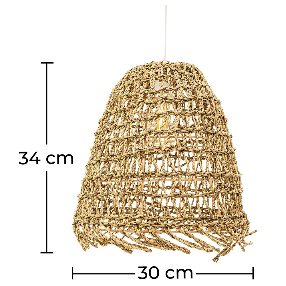Luminária de Teto de Vime - Luminária Pendente stile Boho Bali - Linei image 10