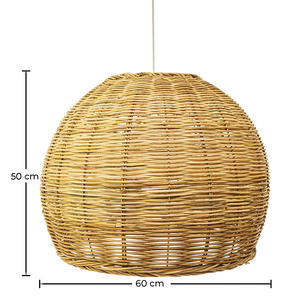 Luminária de Teto de Rattan - Luminária Pendente de stile Boho Bali - Paon image 10