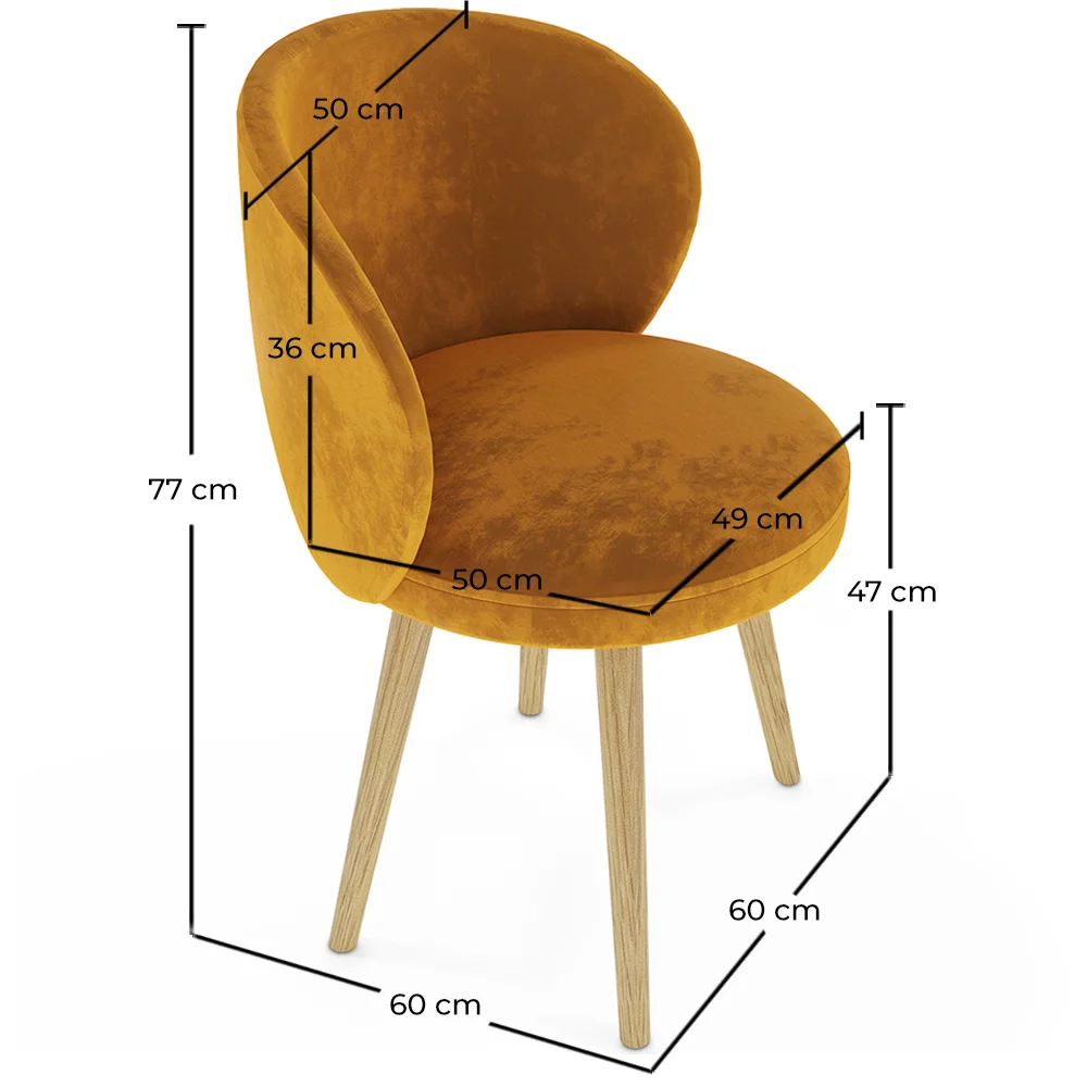 Cadeirão de design - Estofos em veludo - Yuna image 10
