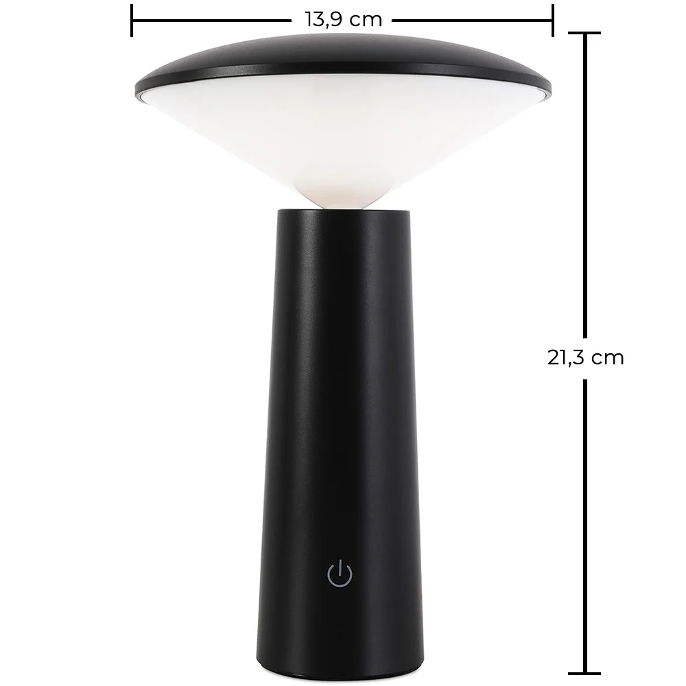 Lâmpada de Mesa Recarregável LED – Luz Regulável – Ener image 10