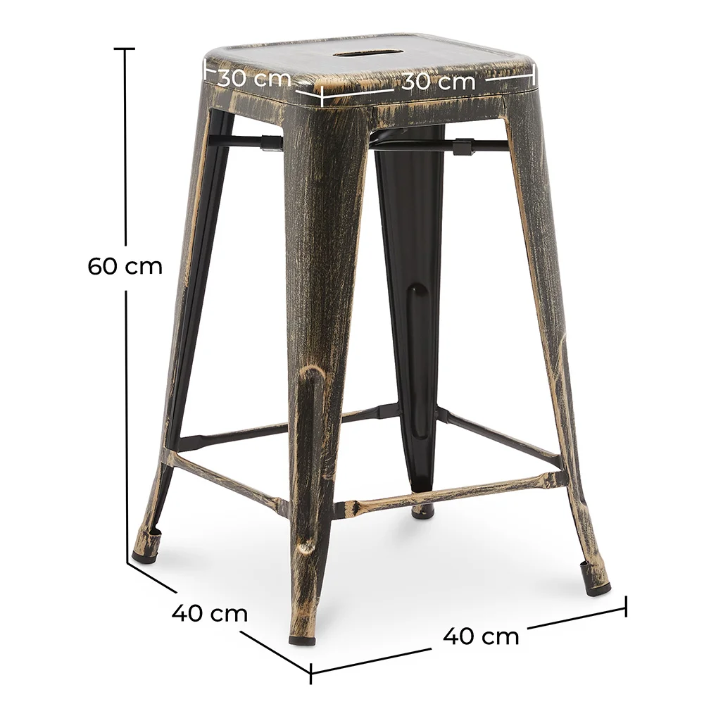 Banco Bar - Design Industrial - 60cm - Nova Edição - Stylix image 10
