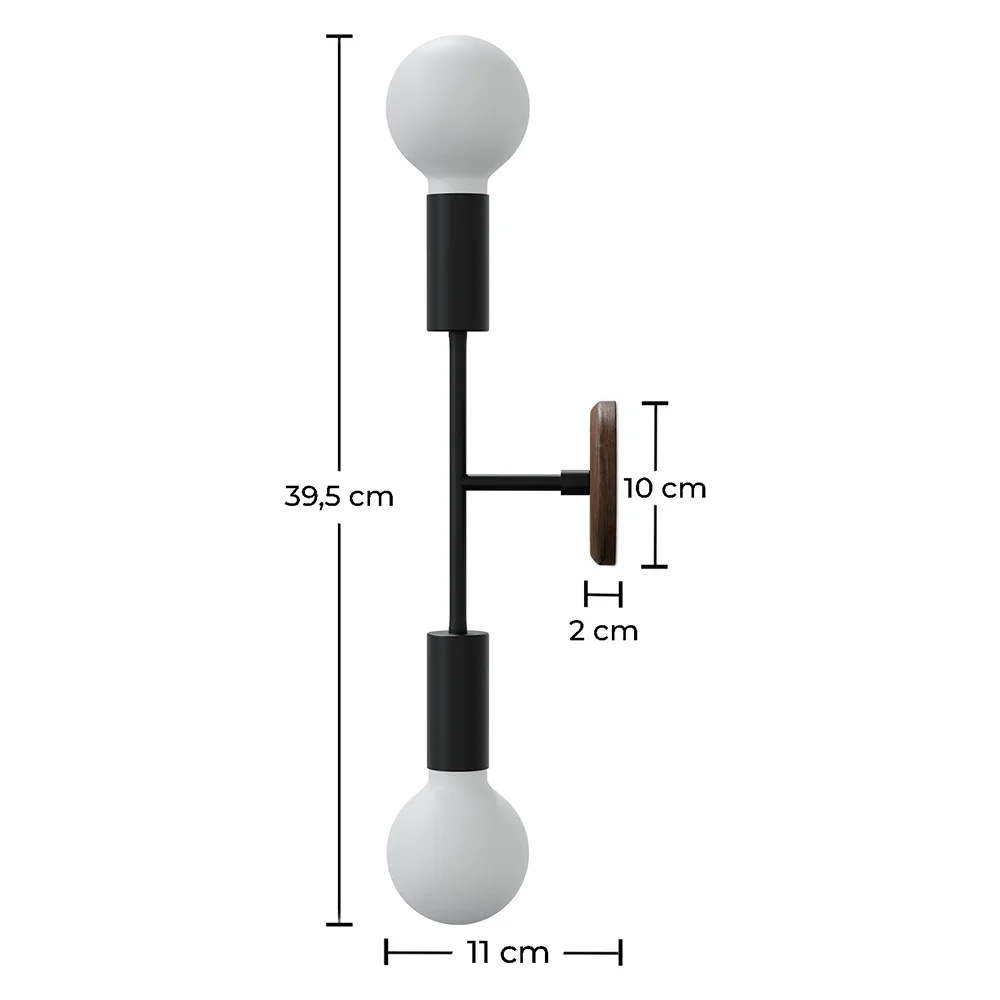 Luminária de Parede - Estilo Escandinavo - Dois Globos - Gudmun image 10