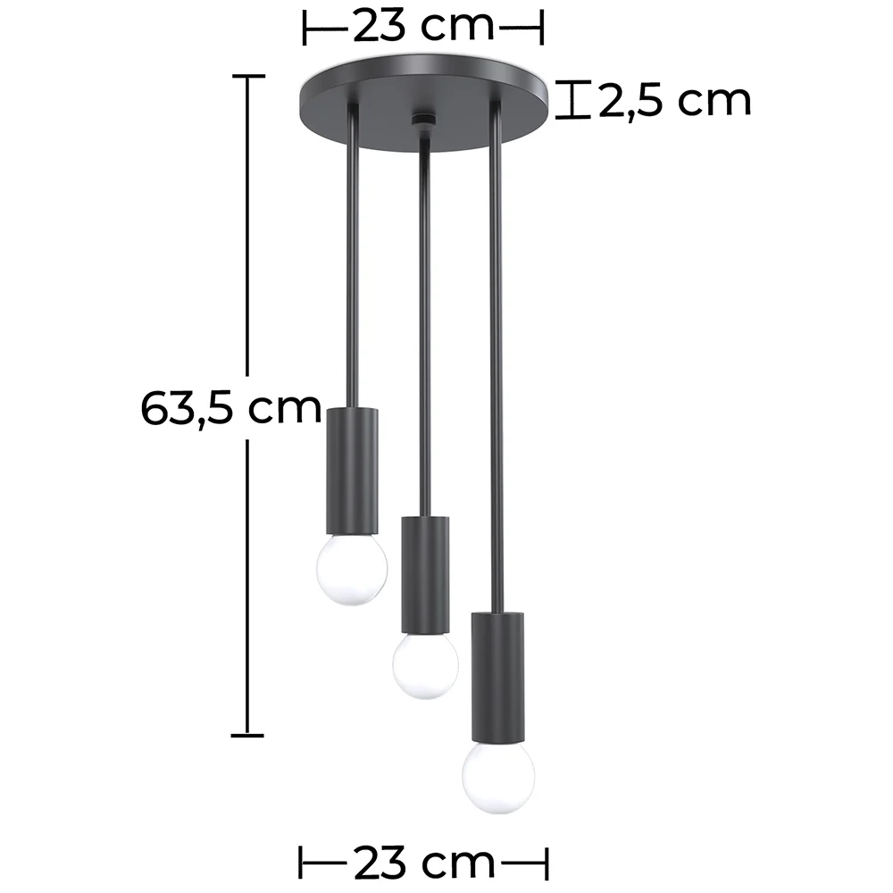 Luminária de teto de Desenho - Luminária pendente - 3 braços - Troy image 10