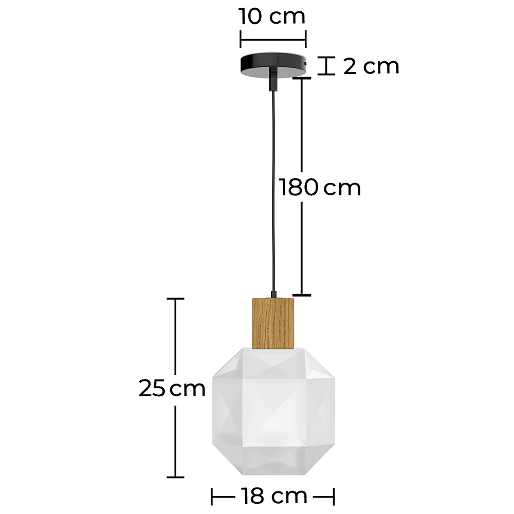 Luminária de Teto de Madeira e Vidro - Luminária Pendente de Desenho - Bumba image 10
