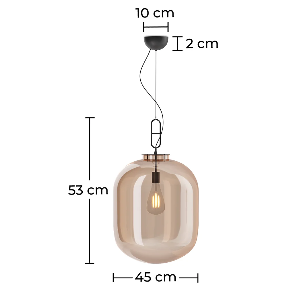 Luminária de teto de cristal - Pendente - Grande - Grau image 10