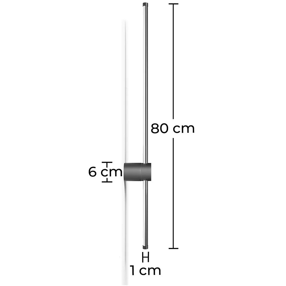 Luminária de Parede - Barra de Metal - LED 80cm - Hernel image 10