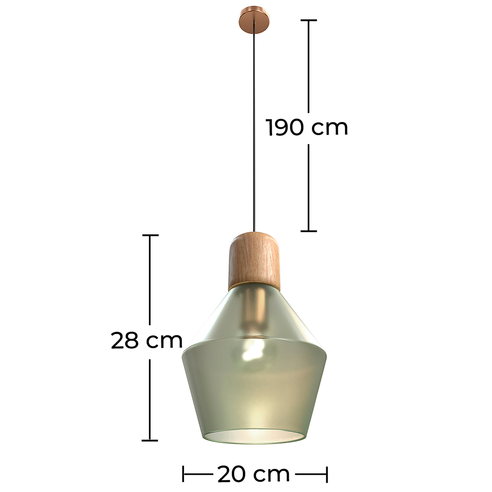 Candeeiro de Teto - Estilo Moderno em Vidro - Hewl image 10