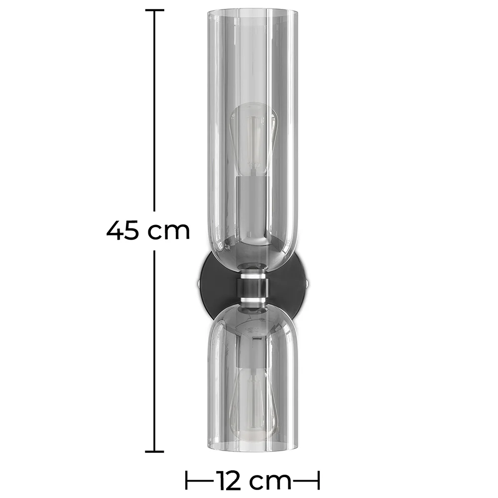 Candeeiro Aplique de Parede - Vidro e Metal - Kren image 10