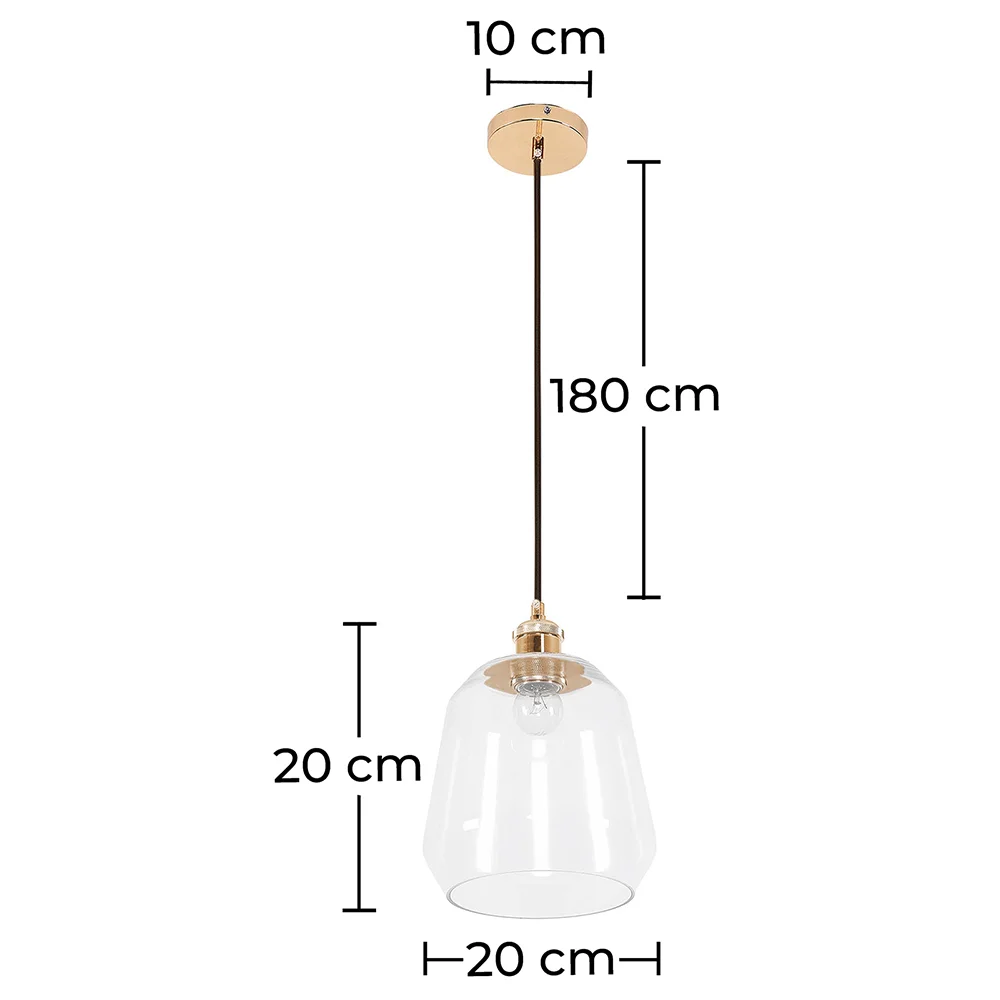 Luminária de teto - Pendente - Vidro e metal - Amaia image 10