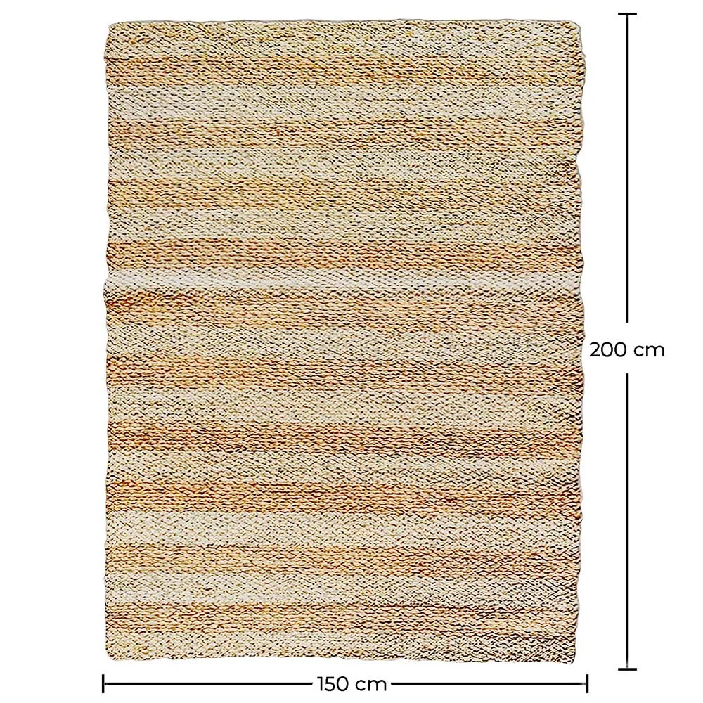 Tapete retangular de juta - Boho Bali - 150x200 CM - Ghana image 10
