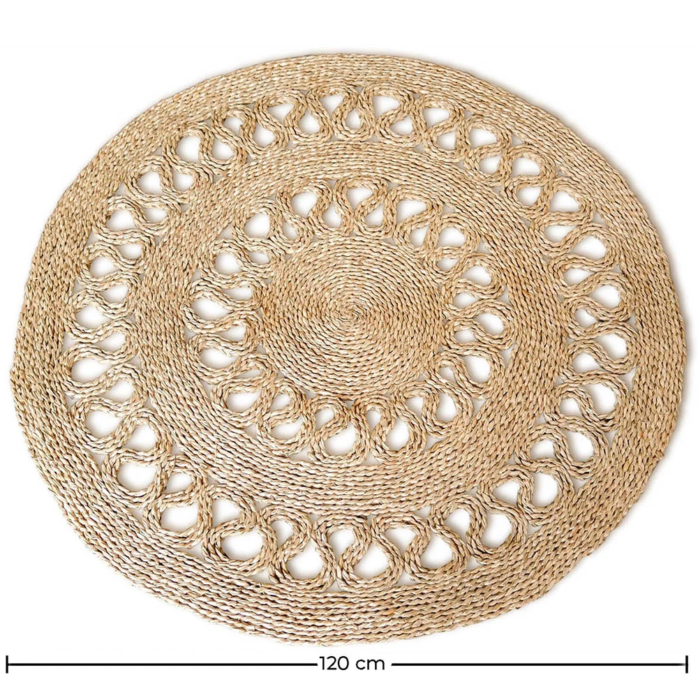 Tapete redondo de juta - Boho Bali - 120 CM - Ilya image 10