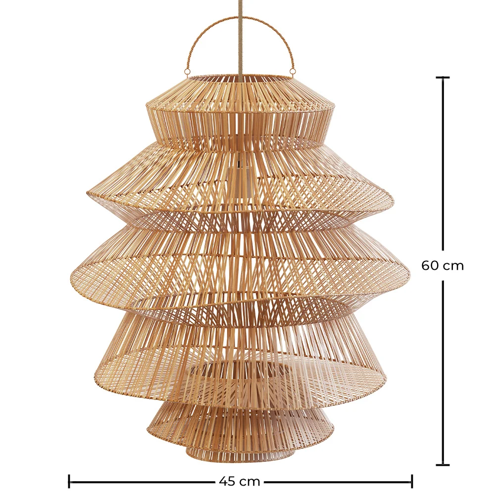 Luminária Pendente de Rattan - Boho Bali - Ferta image 10