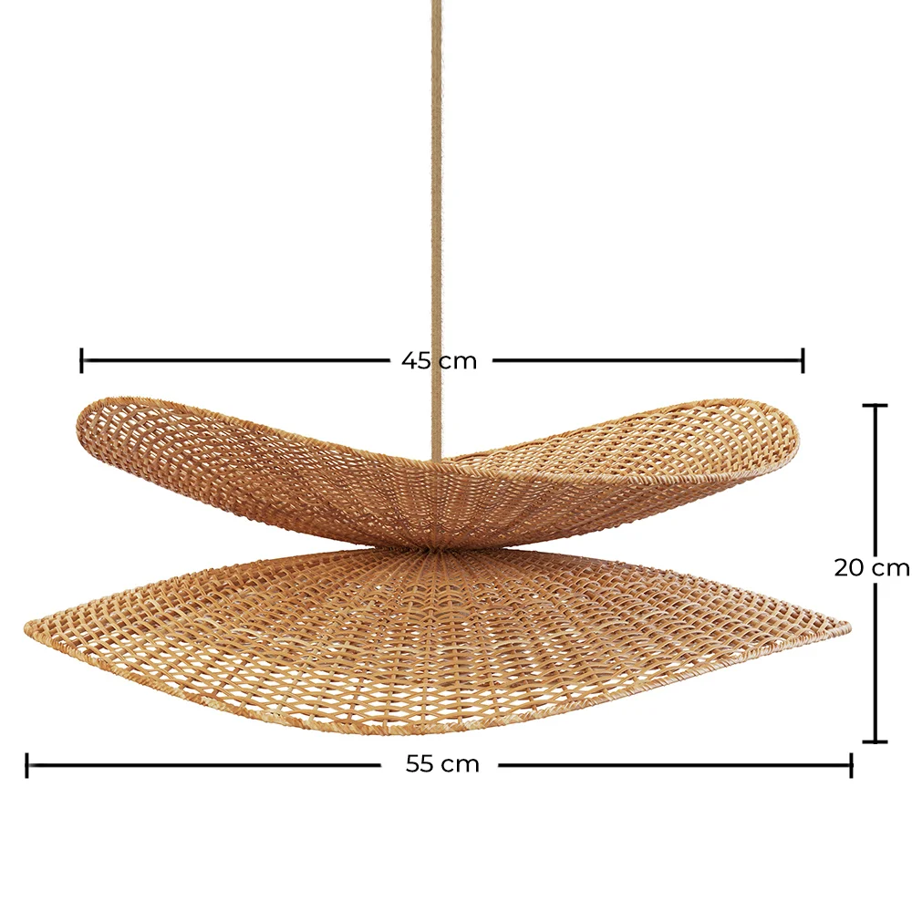 Luminária Pendente de Rattan - Boho Bali - Buju image 10
