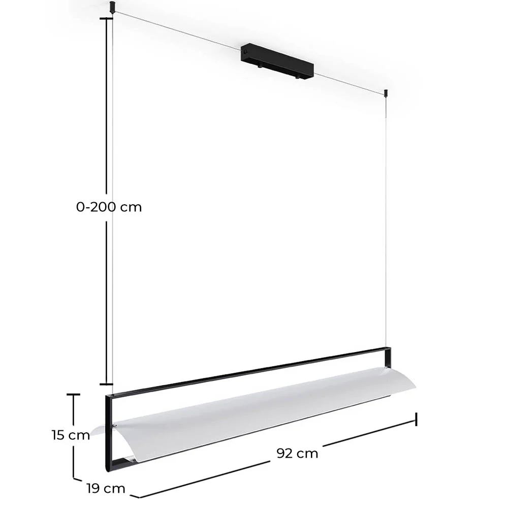 Luminária Pendente Barra Horizontal LED - Newa image 10