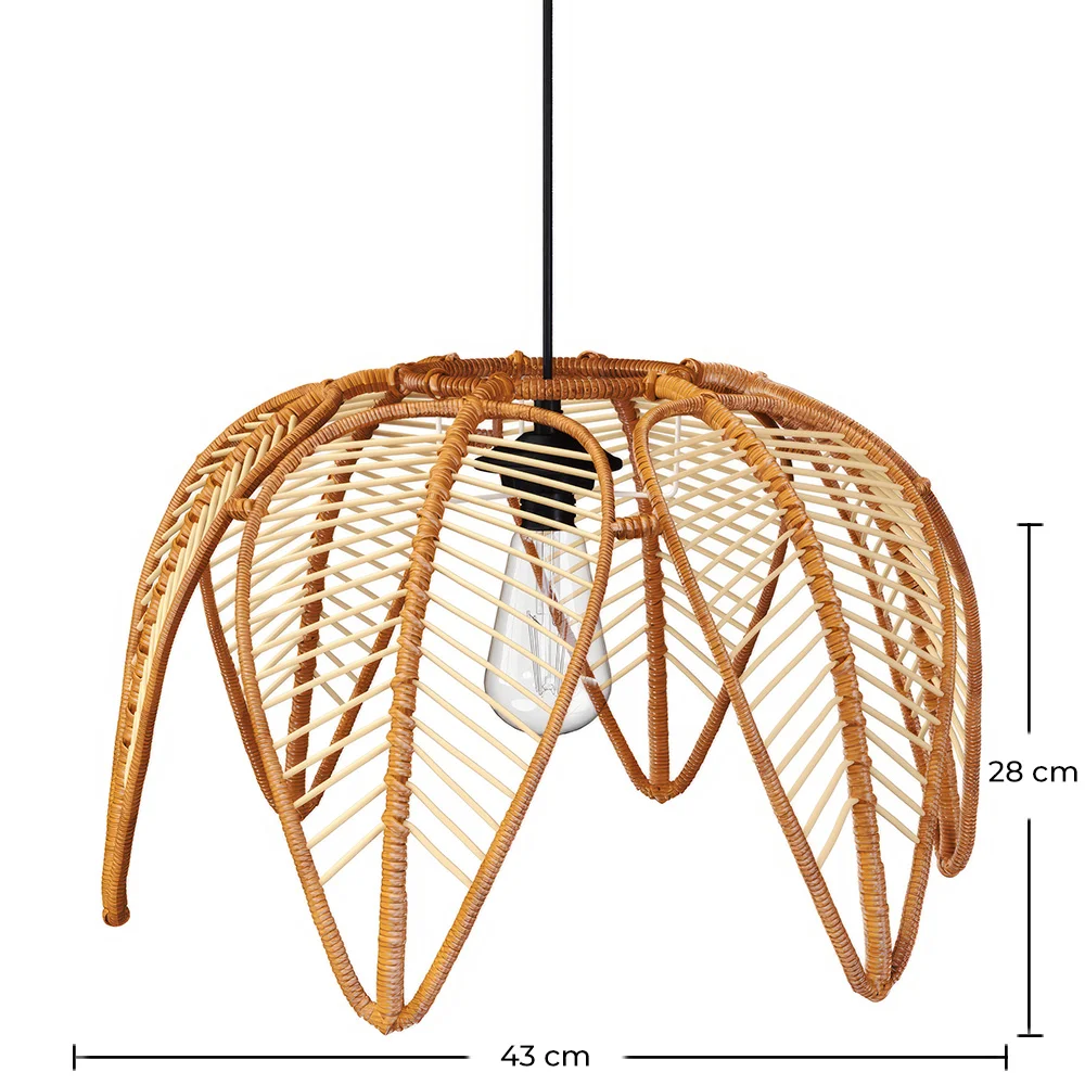 Luminária de Teto em Rattan - Estilo Boho Bali - Cardenia image 10