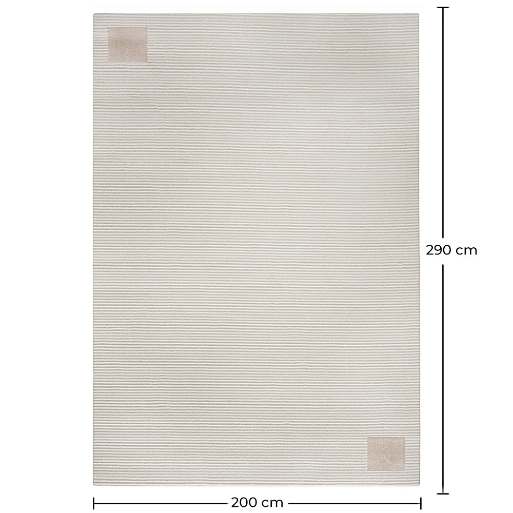 Tapete Grande com Design Contemporâneo e Moderno - Bege (290x200 cm) - Cyru image 10