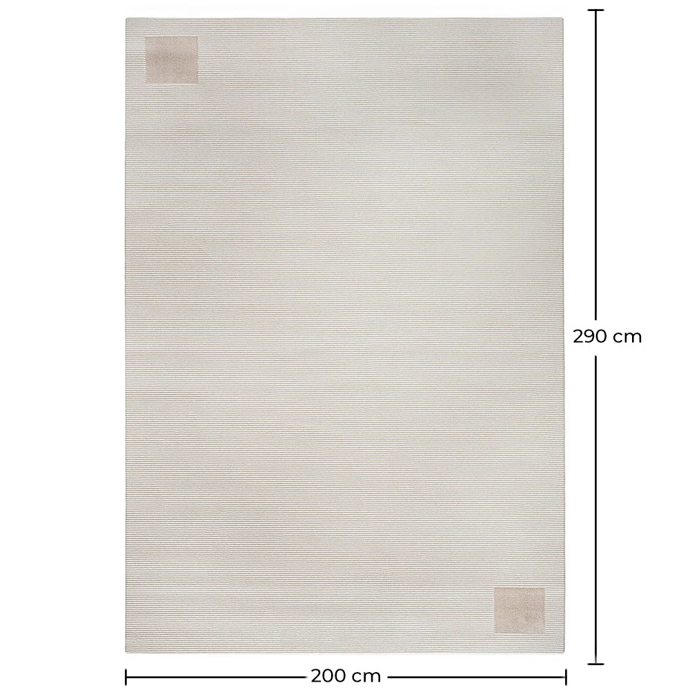 Tapete Grande com Design Contemporâneo e Moderno - Bege (290x200 cm) - Cyru image 10